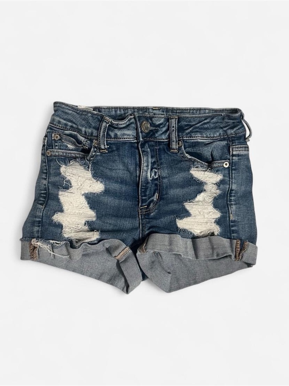American Eagle distressed jean shorts